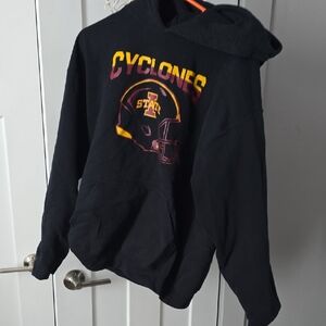 Iowa State Cyclones Football Gildan Black Hoodie with Bold Graphic